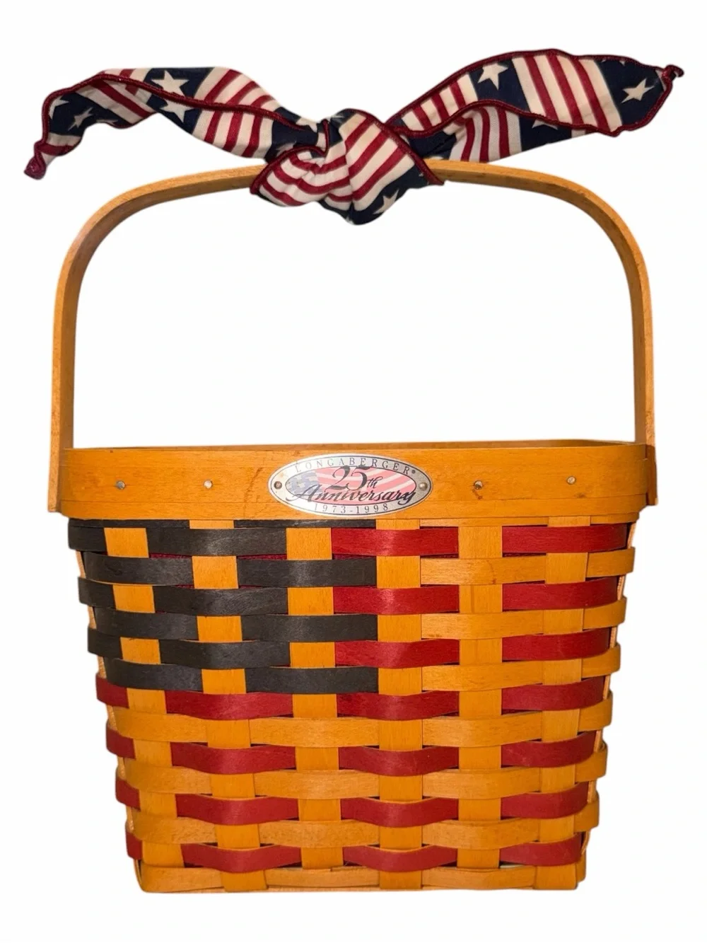 VINTAGE Longaberger 1998 25th Anniversary Basket